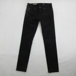 AG Adriano Goldschmied Women's Jeans 25R The Stilt Cigarette Leg Black Stretch